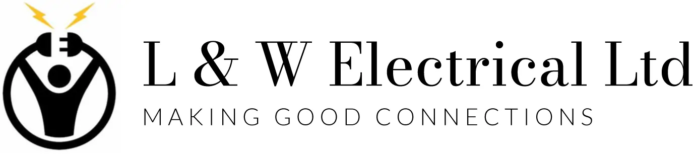 lw-electrical-ltd-logo L & W Electrical Ltd company logo with slogan “Making Good Connections” – trusted electricians in Swansea.