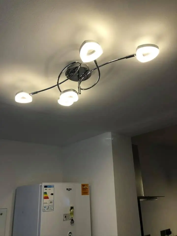 ceiling light installation electrician swansea - L & W Electrical Ltd Modern ceiling light installation by L&W Electrical Ltd – trusted electrician in Swansea providing professional lighting and electrical services.